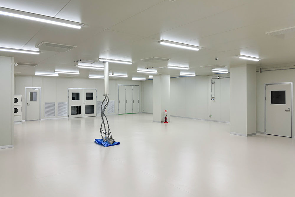 施工したクリーンルームの様子